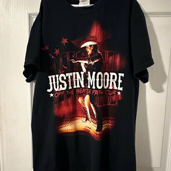 Justin Moore Off the Beaten Path Tour Concert Tee - Small - Picture 1 of 5